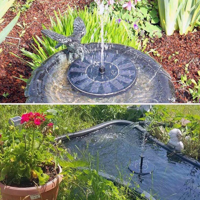 New Upgraded Solar Powered Fountain for Outdoor