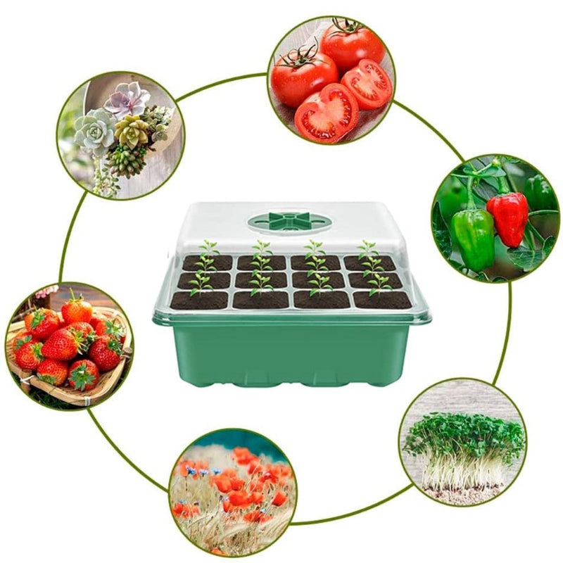 5 Pack Seed Starter Tray Humidity Adjustable