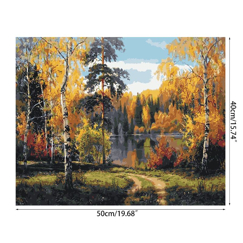 Woods Paint By Number Kits 16 X 20 Inch Canvas DIY Oil Painting