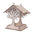 Wooden Bird Feeder With Roof Hanging Birdhouse Squirrel Proof Garden Decor