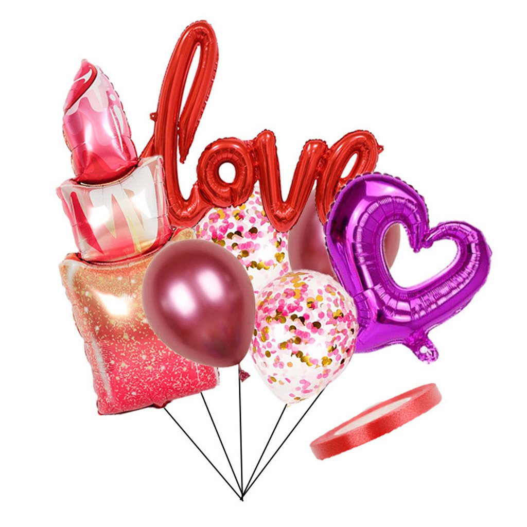 Valentine'Day Mylar Foil Balloon Kit For Outdoor Indoor Decoraiton