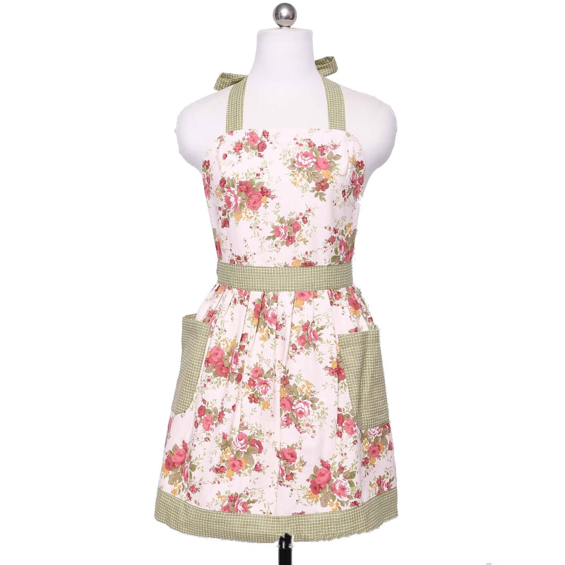 Floral Parent-Child Apron With Pockets For Cooking Painting Gardening