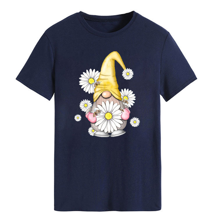 Gnome Holding Flower-Spring Summer Unisex T-shirt