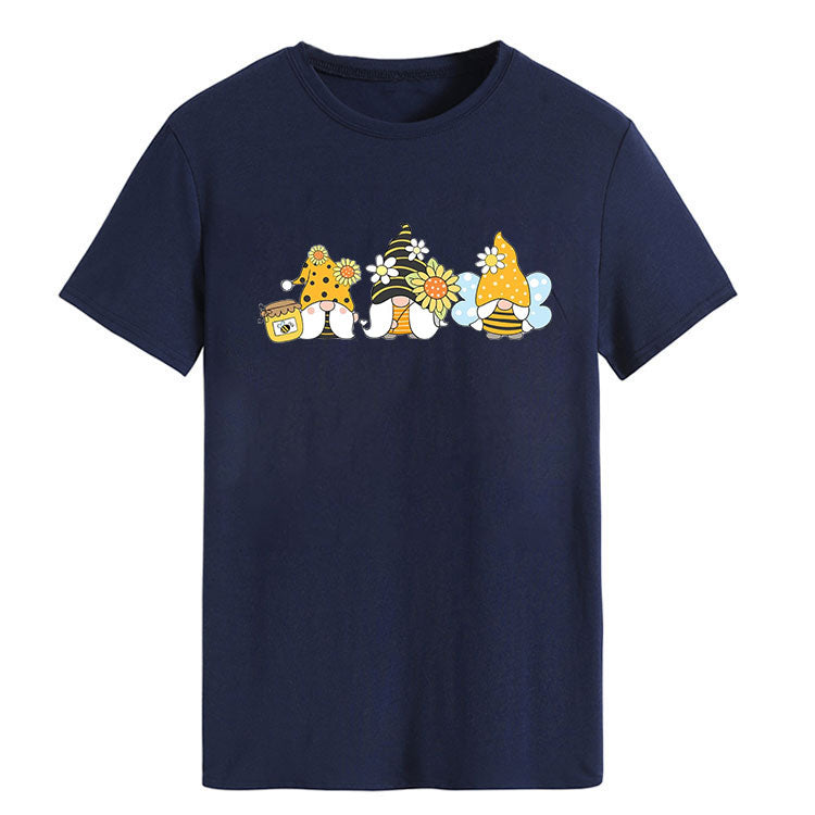 3 Lovely Bee Gnomes-Spring Summer Unisex T-shirt