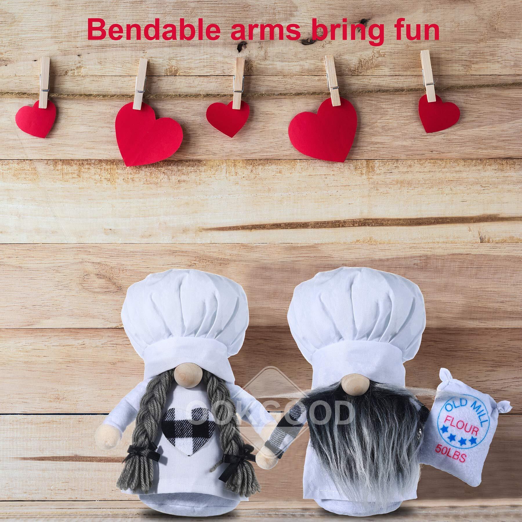 Lovely Plush Gnome Chef Couple For Holiday Gift