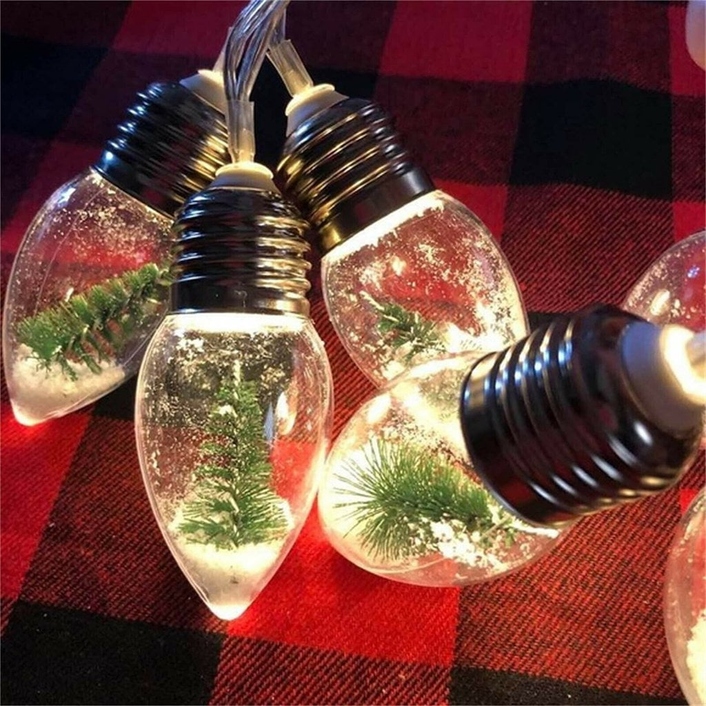 Christmas LED Snow Globe Light For Indoor Outdoor Decoration