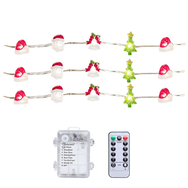 LED String Light With Remote Pendant For Christmas Party Decor