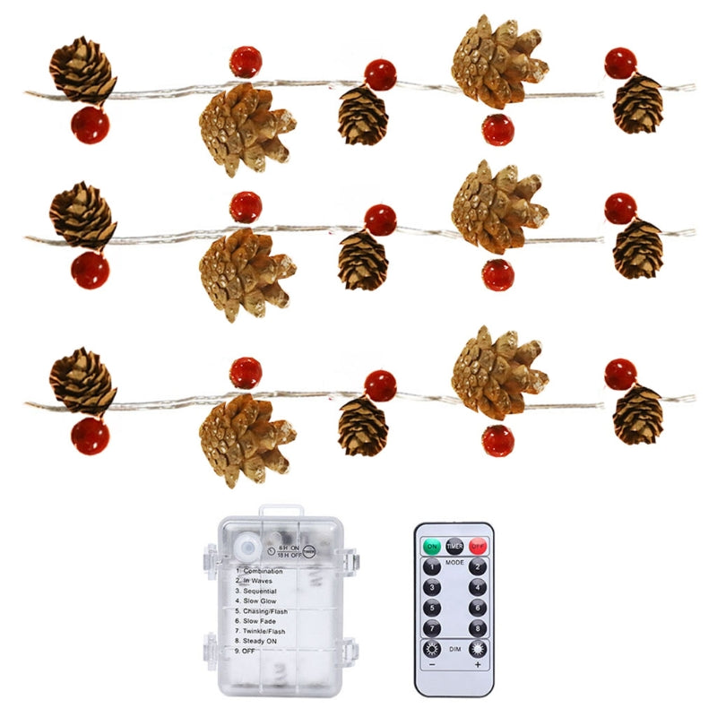 LED String Light With Remote Pendant For Christmas Party Decor