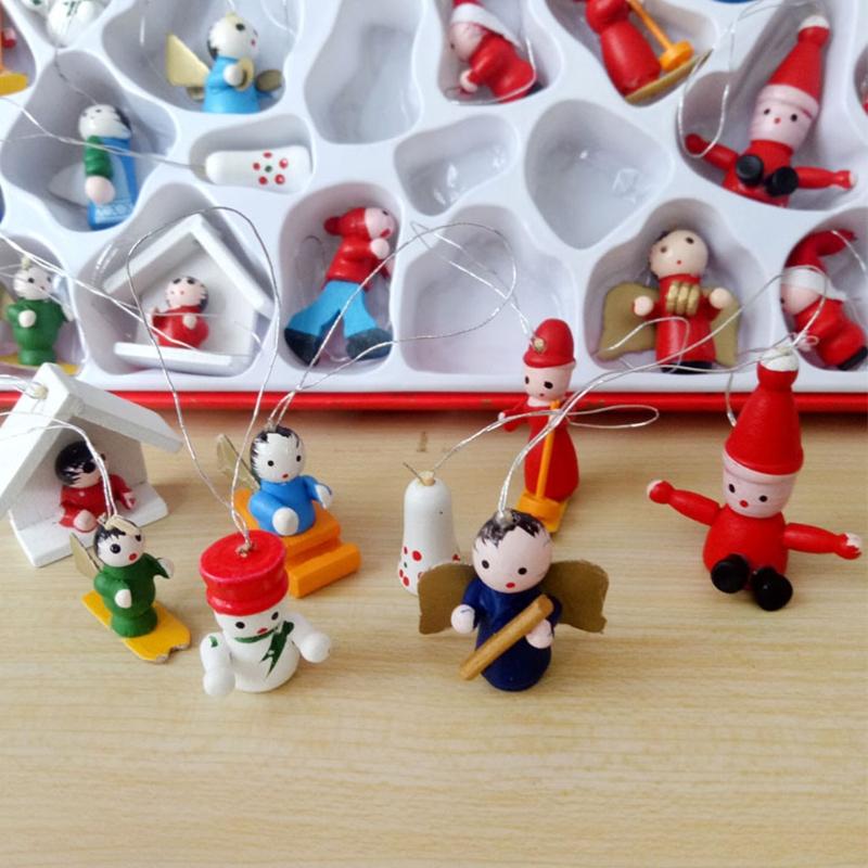 48Pieces/Pack Mini Christmas Tiny Charm Decorative