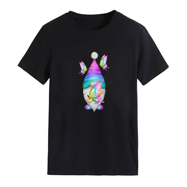 Gnome Holding Butterfly - Spring Summer Unisex T-shirt