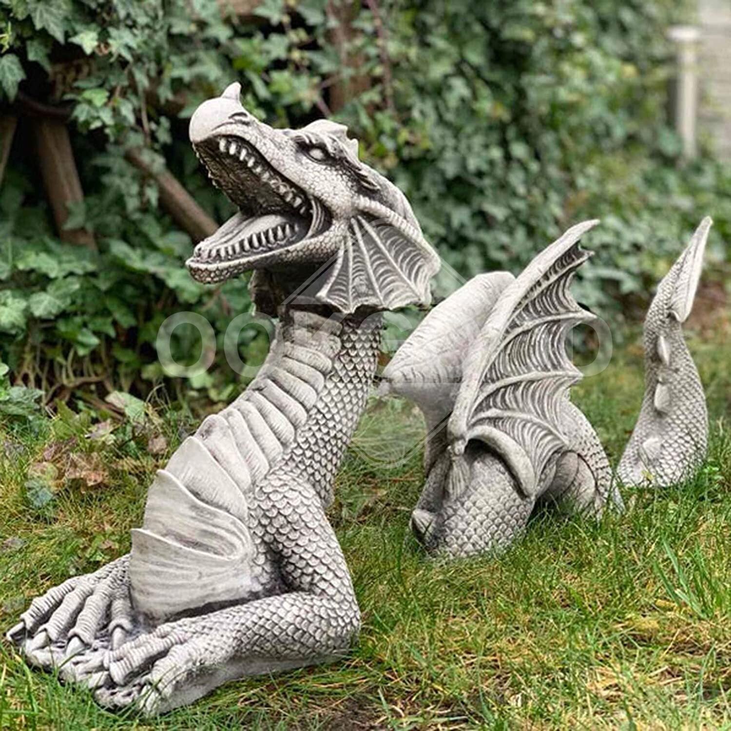 Gothic Resin Dragon Statue For Garden Yard Decoration