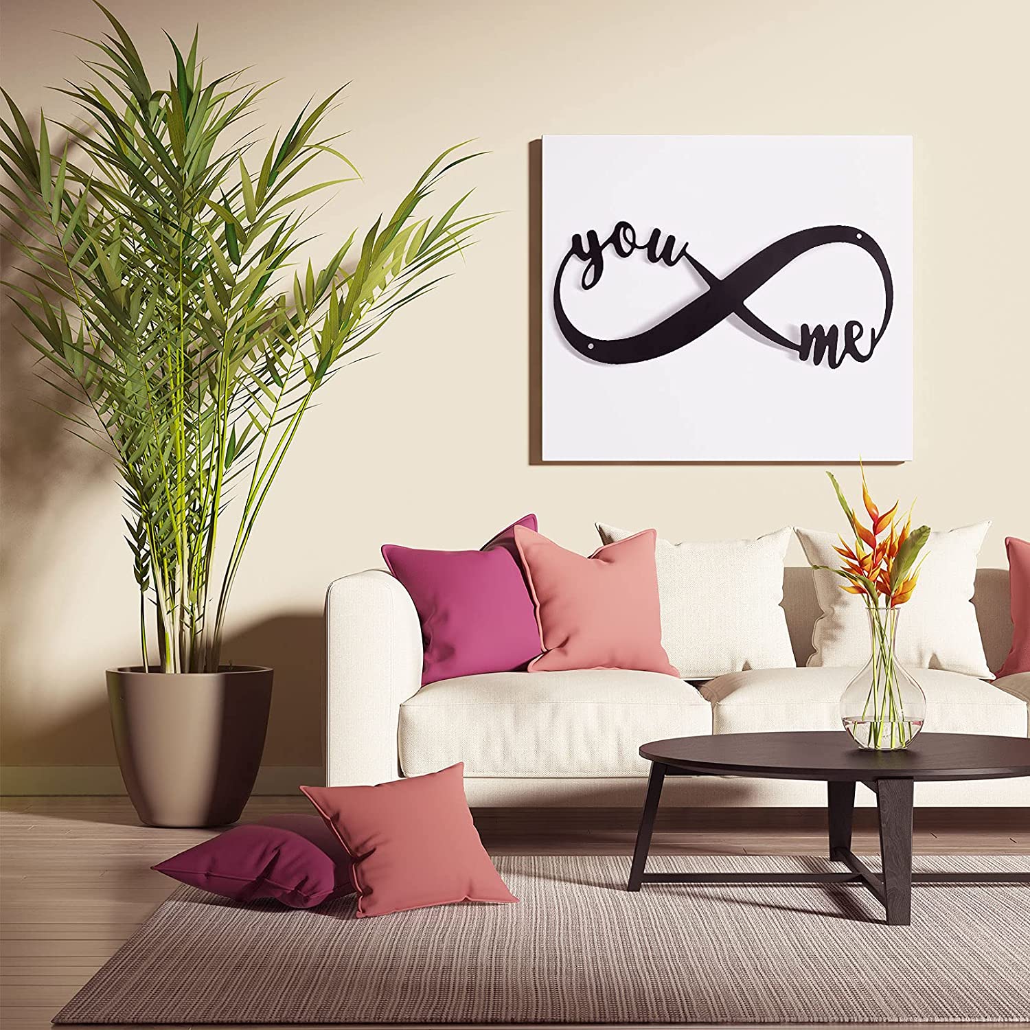 Handmade Metal Infinity Symbol Sign For Love Gift And Home Decoration