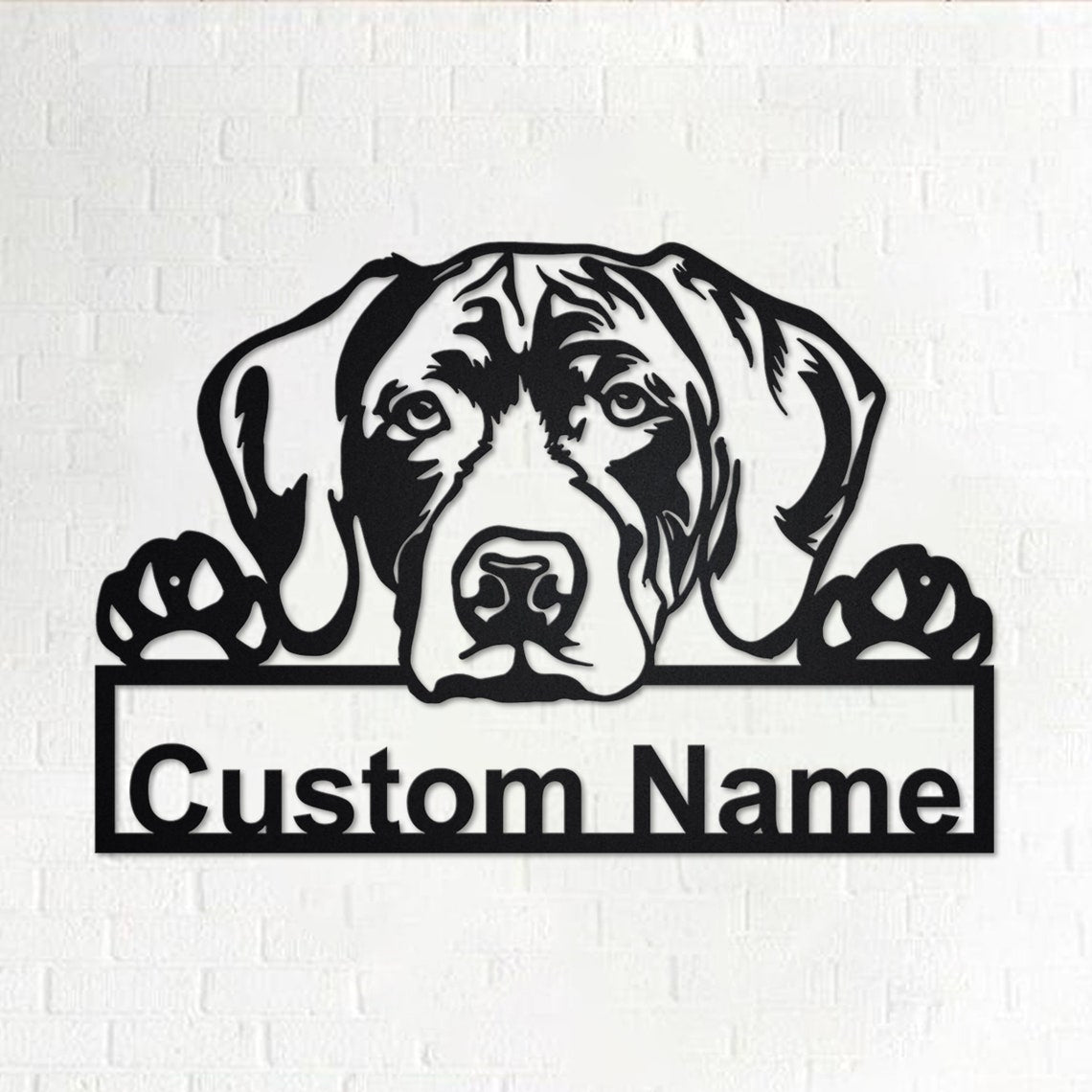 Personalized Custom German Shorthaired Pointer Metal Sign