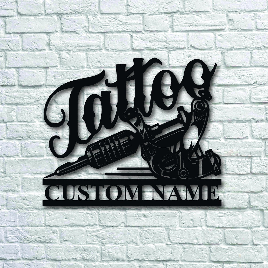 Personalized Custom Tattoo Artist Metal Art Sign
