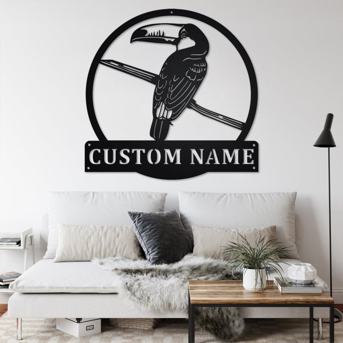 Personalized Custom Toucan Bird Metal Wall Art