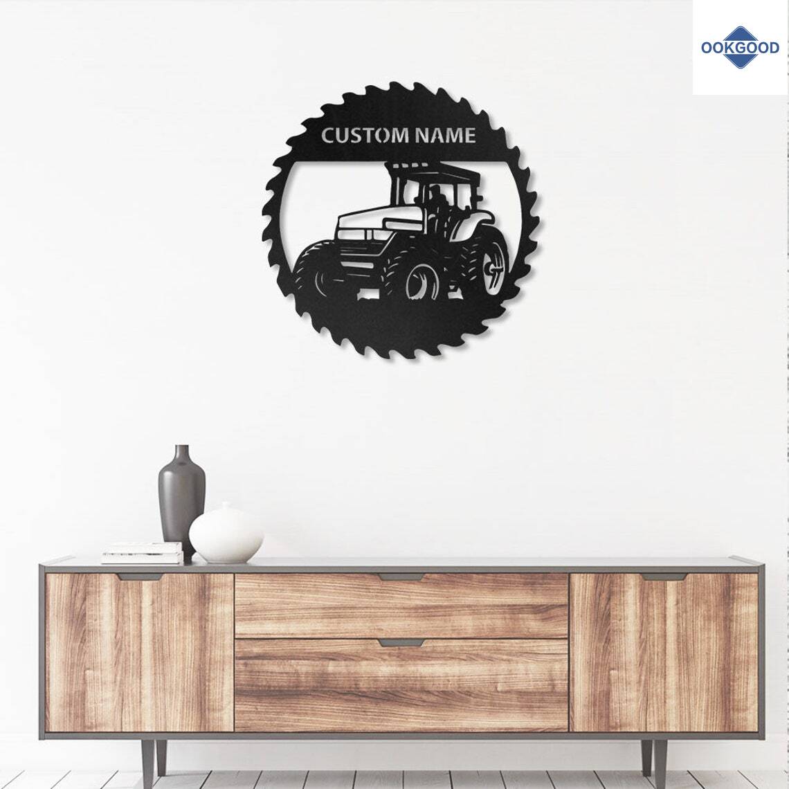 Personalized Custom Tractor Metal Art Sign