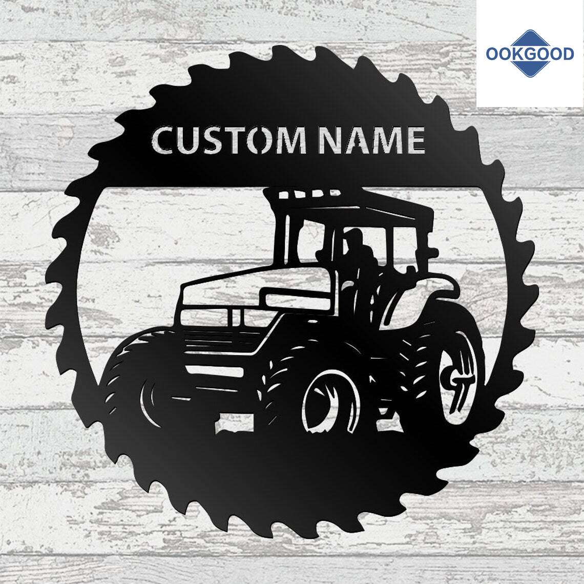 Multilayer Sign Tractor Personalized Custom Tractor Metal Art Sign