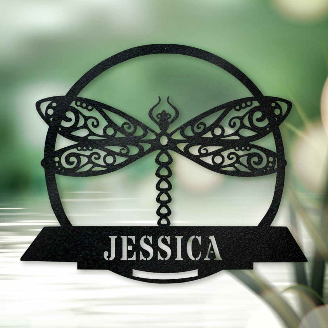 Personalized Custom Dragonfly Metal Art Sign