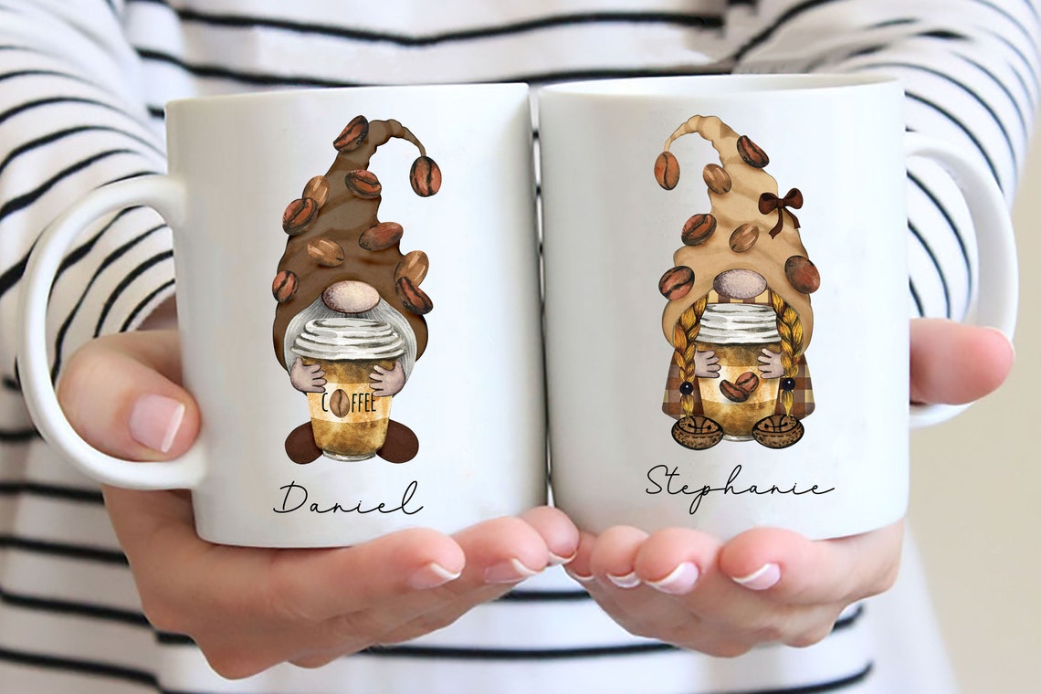 Personalized Custom Coffee Gnome Name Mug