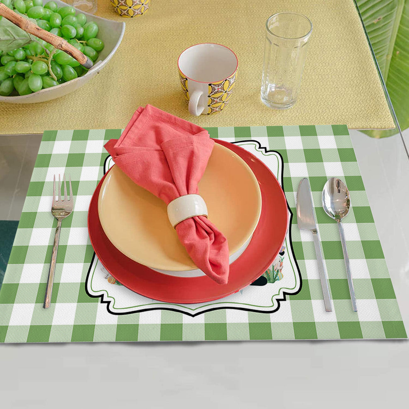 Happy Easter - Easter Gnome Themed Placemat
