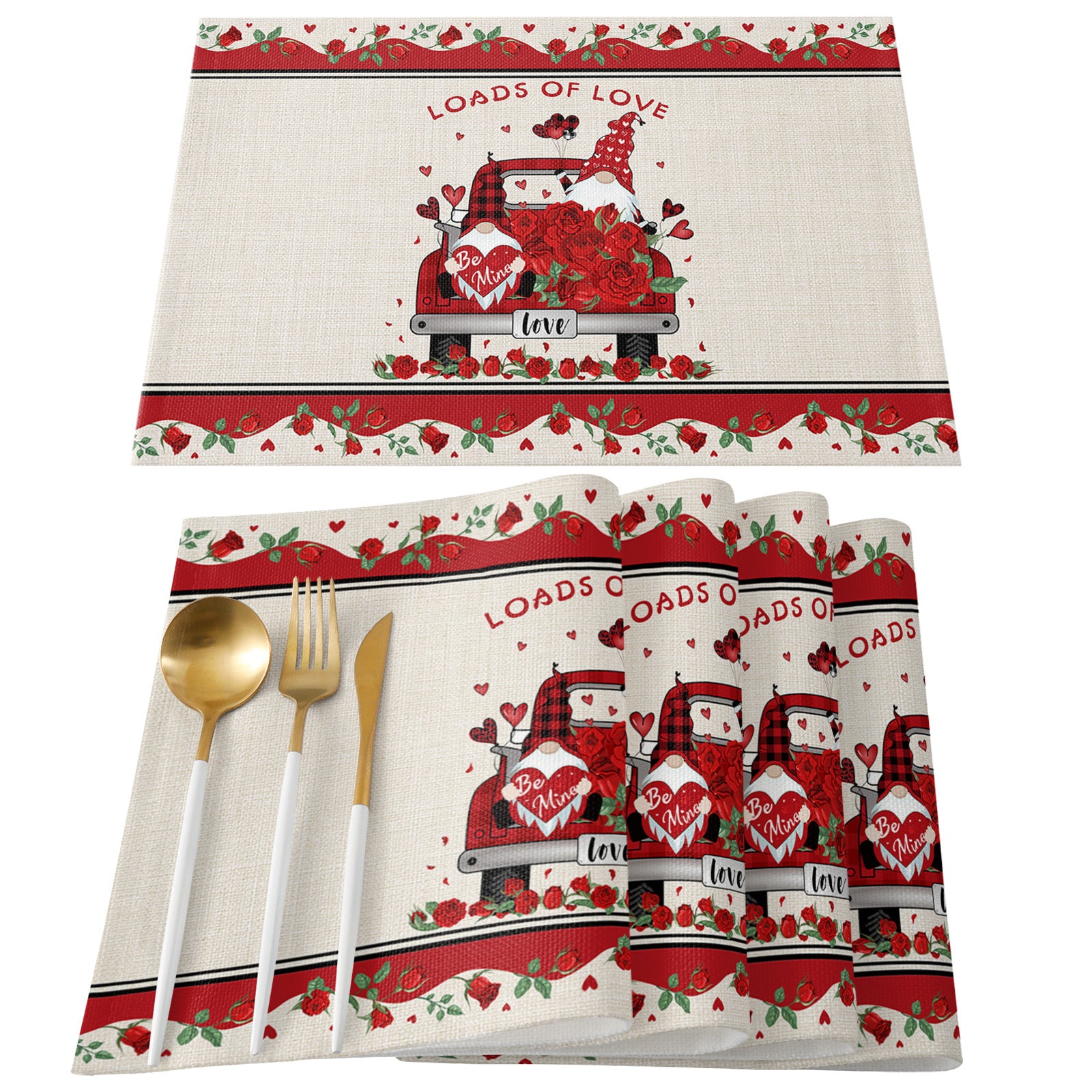 Loads Of Love - Adorable Gnome Themed Placemat