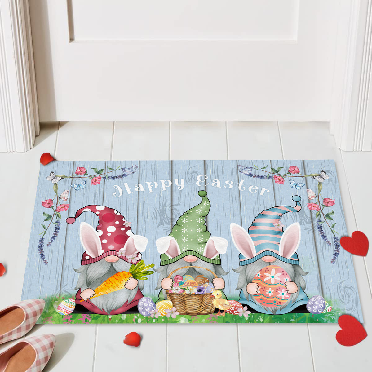 Gnome Holding Egg - Easter Doormat