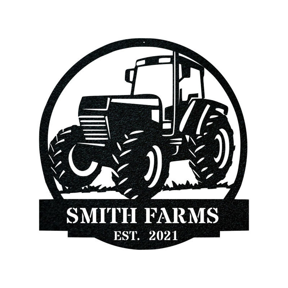 Personalized Custom Tractor Farm Metal Art Sign