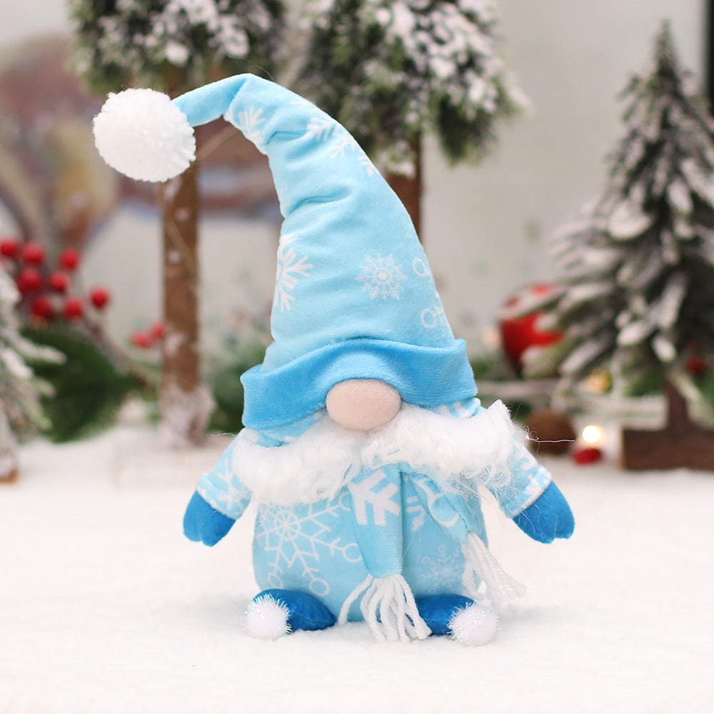 Winter Blue Snow Cool Gnomes For Decoration