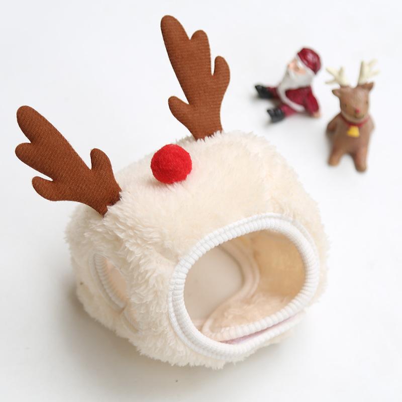 Dog Cat Pet Christmas Hat Saliva Towel Bib Teddy Fall/Winter Clothes Dress Up Supplies