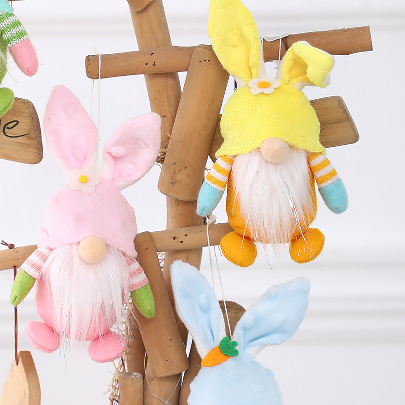 2023 New Easter little baby bunny gnomes pendants