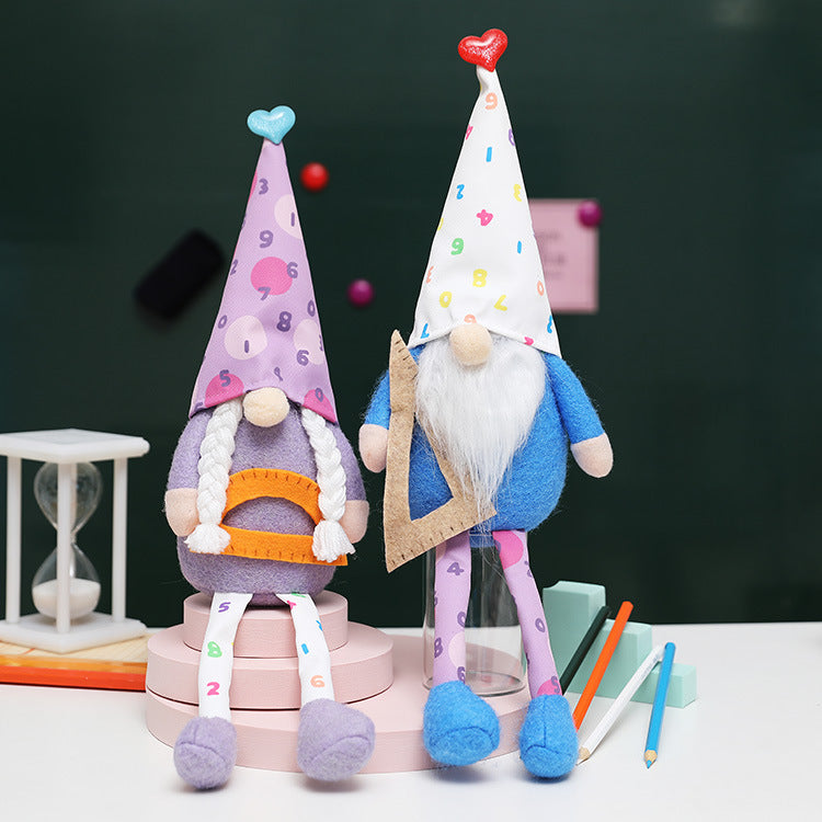 【Clearance Sale】Back to School Long legged High hat Gnomes Gifts to Teachers and Kidsle
