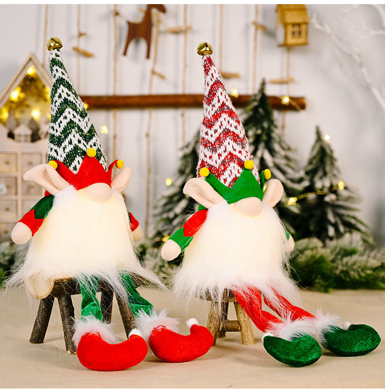 Christmas elf gnomes with lights