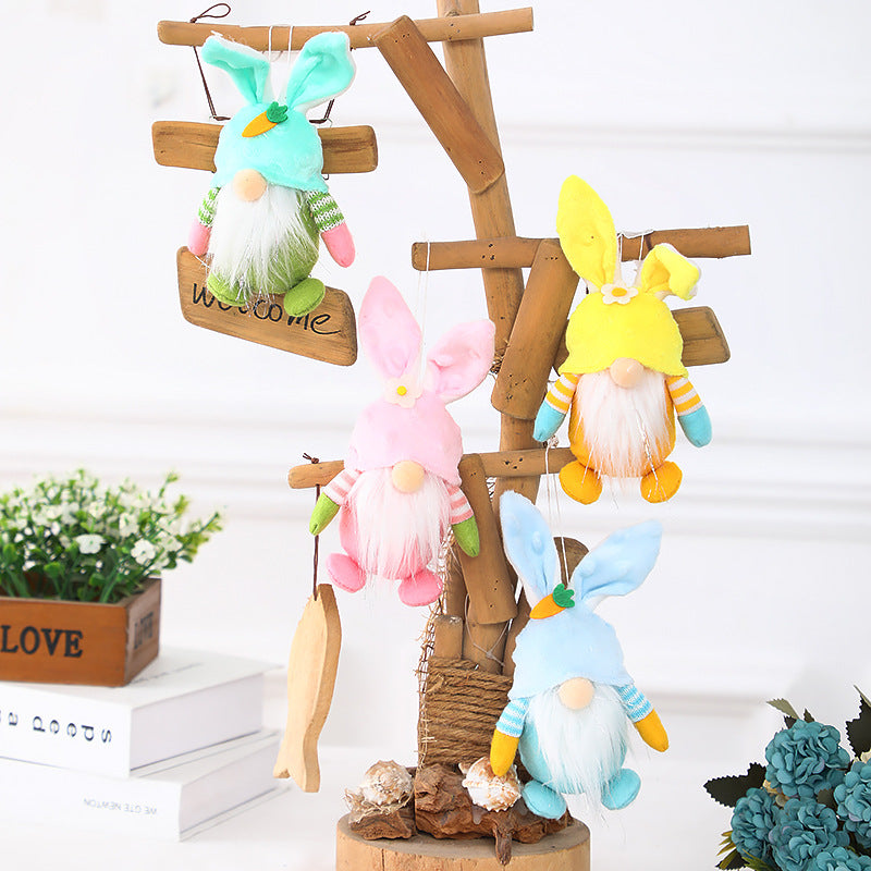2023 New Easter little baby bunny gnomes pendants
