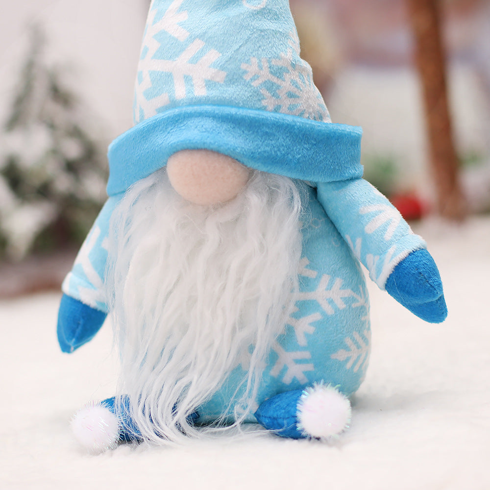 Winter Blue Snow Cool Gnomes For Decoration