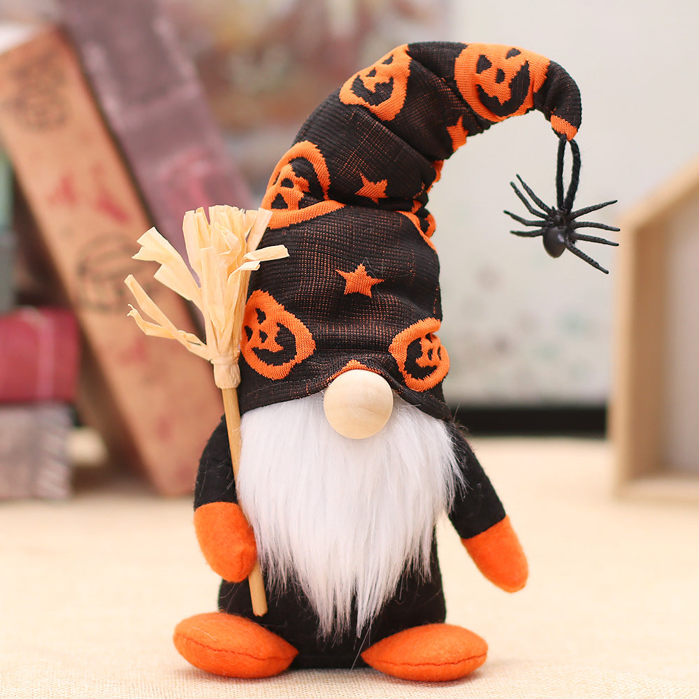 New Halloween Gnomes with Spider Hat