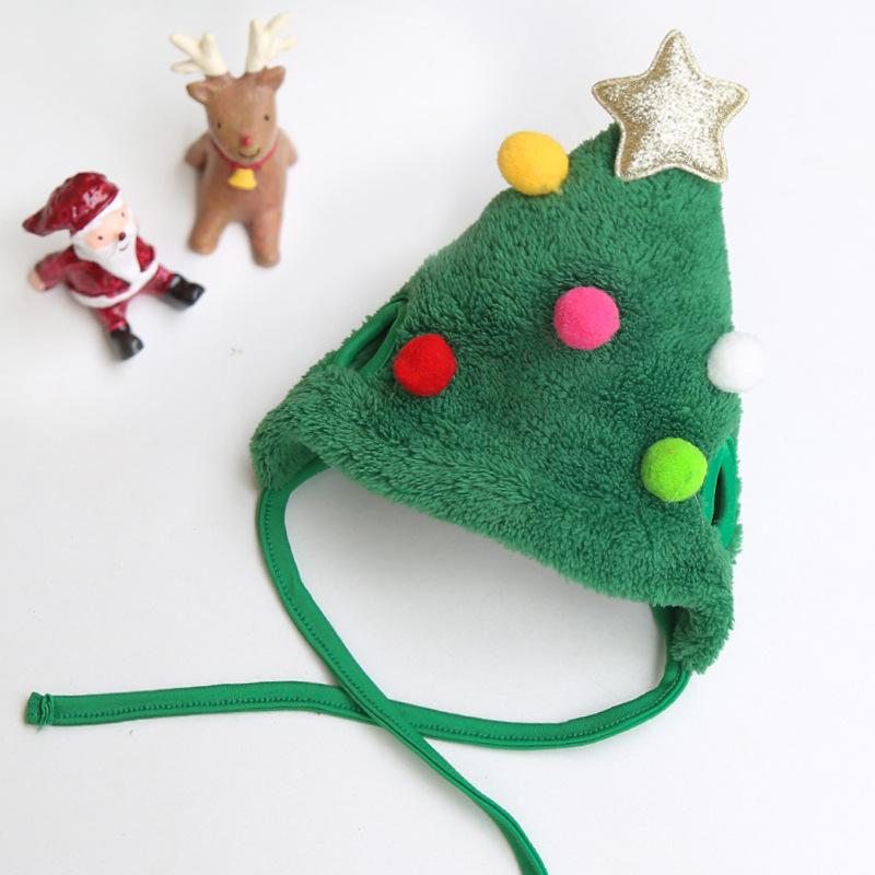 Dog Cat Pet Christmas Hat Saliva Towel Bib Teddy Fall/Winter Clothes Dress Up Supplies
