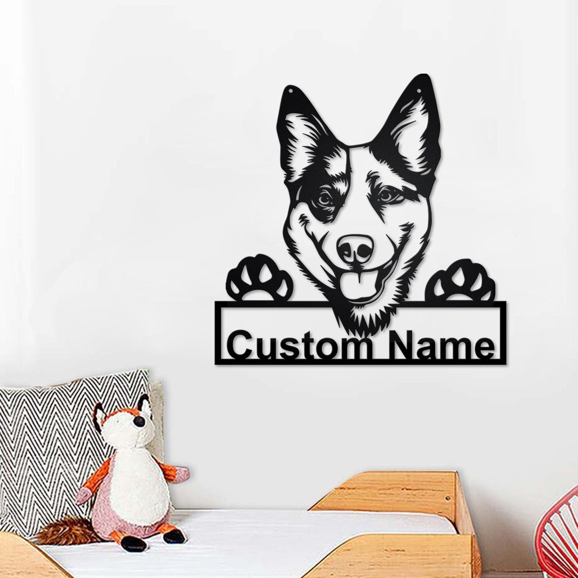 Personalized Custom Australian Cattle Dog Metal Sign