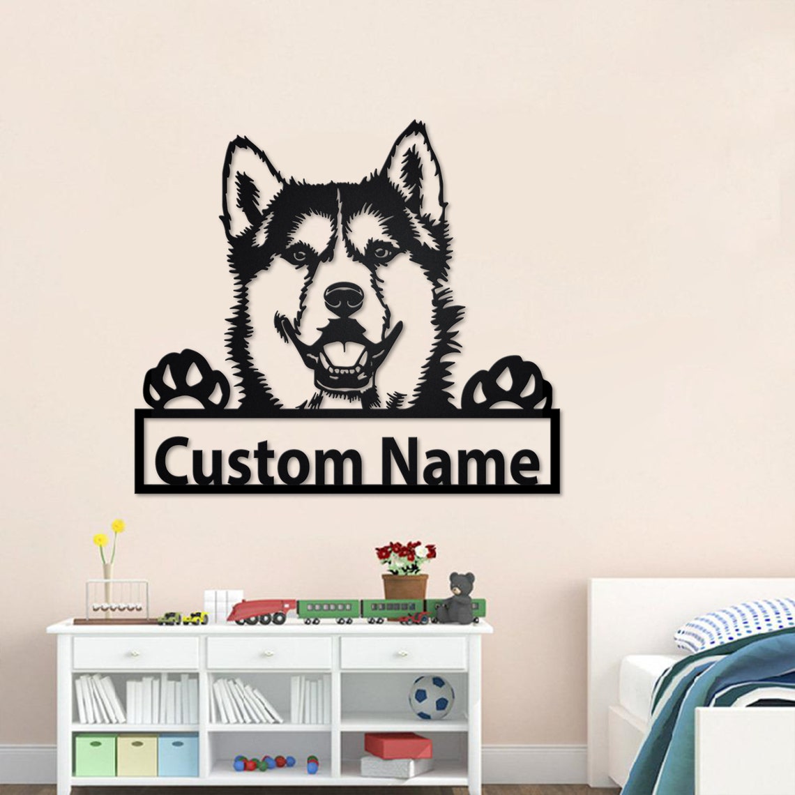 Personalized Custom Siberian Husky Metal Sign