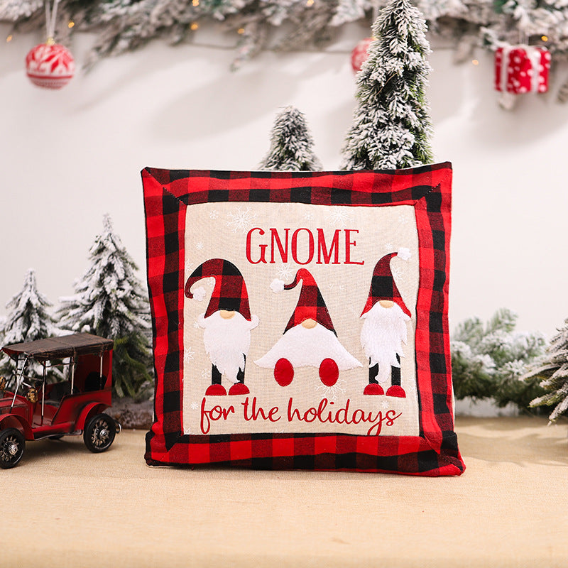 Christmas Gnome Themed Pillowcase