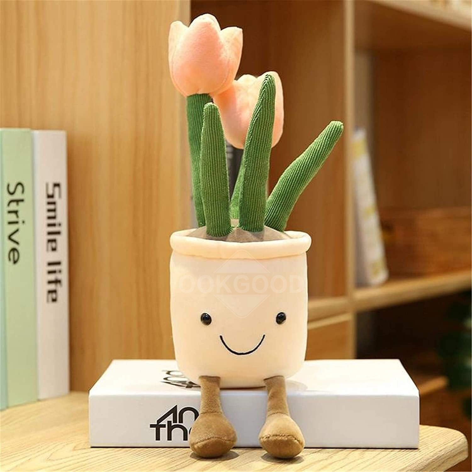 Lovely Plush Tulip And Succulent Dolls For Home Decoration
