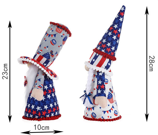 New American National Day Lovely Gnomes Couple