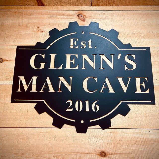 Personalized Custom Man Cave Metal Art Sign