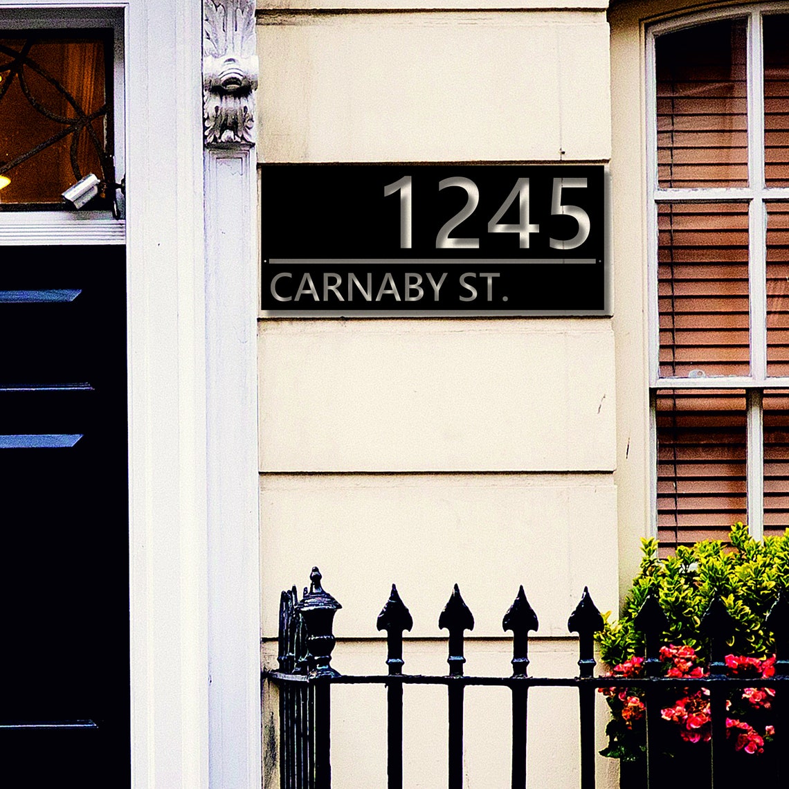 Personalized Custom Address Name And Number Metal Sign
