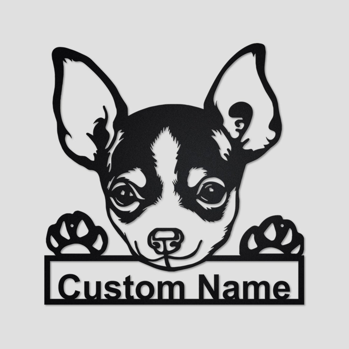 Personalized Custom Chihuahua Dog Metal Sign