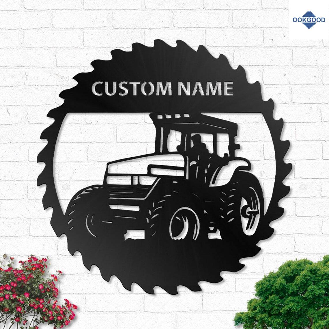 Multilayer Sign Tractor Personalized Custom Tractor Metal Art Sign