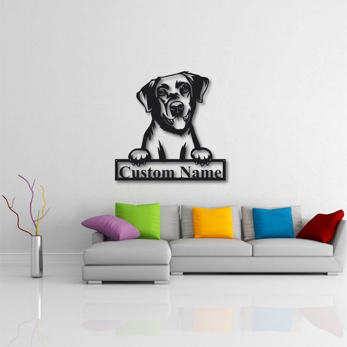 Personalized Custom Labrador Retriever Dog Metal Sign