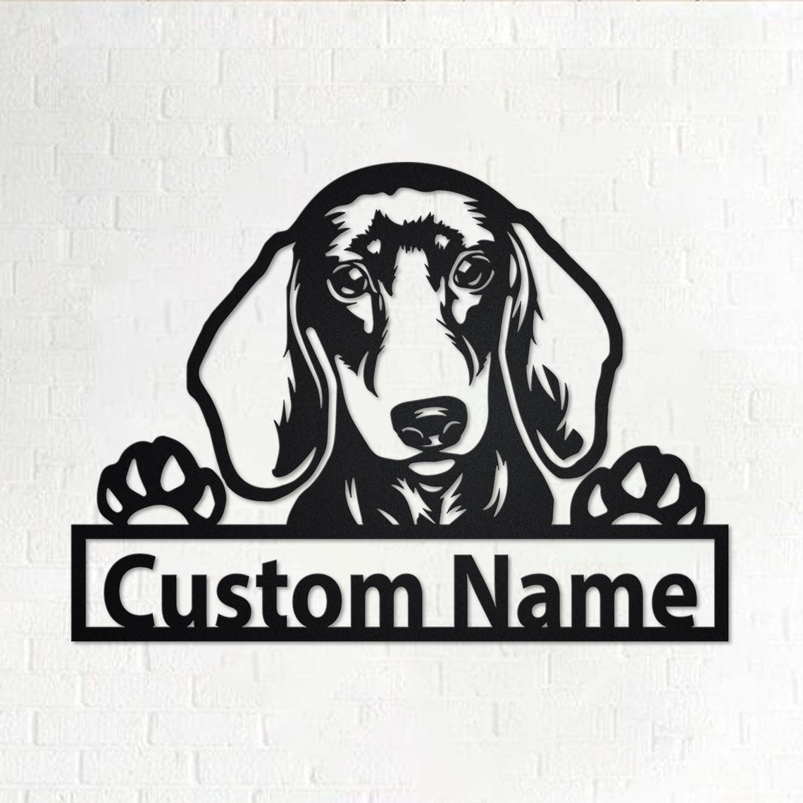 Personalized Custom Dachshund Metal Sign