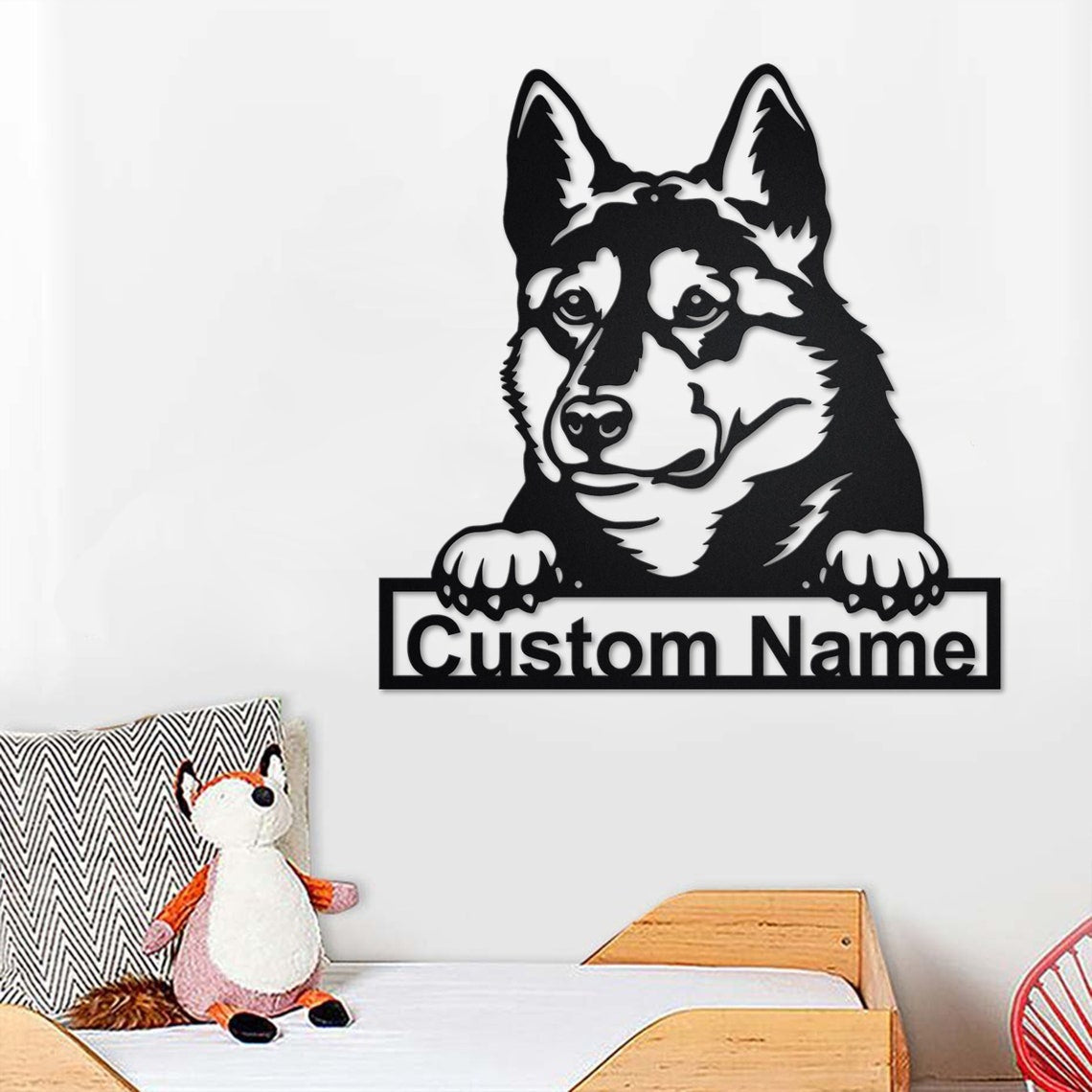 Personalized Custom Laika Dog Metal Sign