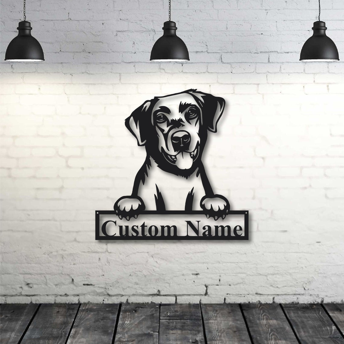 Personalized Custom Labrador Retriever Dog Metal Sign