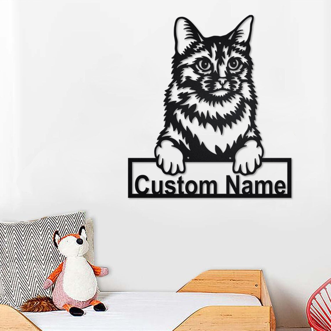 Personalized Custom Somali Cat Metal Sign